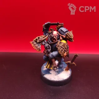 Описание картинки Space Wolves Veteran Scouts — 7 ветеранов + волк, покрашены, SLA 3D печать от Жидкий Пират по цене 8 000руб | Свободный Рынок Миниатюр - СРМ