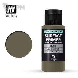 Описание картинки Краска Vallejo SurfacePrimer - USA OliveDrab 73608 от Sladkov по цене 700руб | Свободный Рынок Миниатюр - СРМ