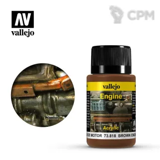 Описание картинки Vallejo Weathering Effects - Brown Engine Soot от Sladkov по цене 500руб | Свободный Рынок Миниатюр - СРМ