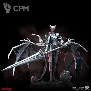 Описание картинки Миниатюра Рыцарь Багрового ордена Crimson Order Knight 32mm от ChurcHehe 3d print по цене 413руб | Свободный Рынок Миниатюр - СРМ