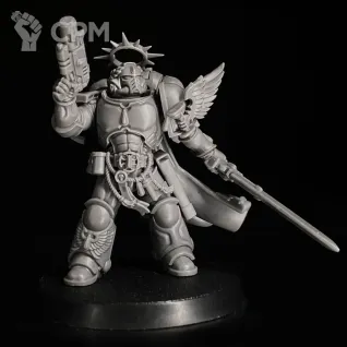 Описание картинки Blood angels captain new release миниатюра по вселенной warhammer 40000 от KoofWorkshop по цене 1 500руб | Свободный Рынок Миниатюр - СРМ