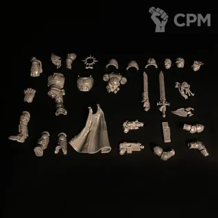 Описание картинки Blood angels captain new release миниатюра по вселенной warhammer 40000 от KoofWorkshop по цене 1 500руб | Свободный Рынок Миниатюр - СРМ
