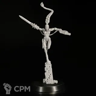 Описание картинки Callidus Assassin миниатюра по вселенной warhammer 40000 от KoofWorkshop по цене 1 500руб | Свободный Рынок Миниатюр - СРМ