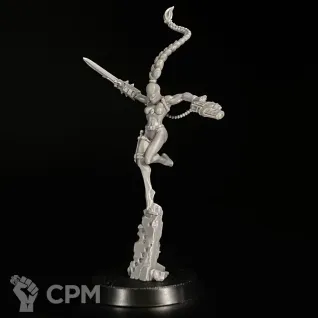 Описание картинки Callidus Assassin миниатюра по вселенной warhammer 40000 от KoofWorkshop по цене 1 500руб | Свободный Рынок Миниатюр - СРМ