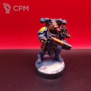 Описание картинки Space Wolves Veteran Scouts — 7 ветеранов + волк, покрашены, SLA 3D печать от Жидкий Пират по цене 8 000руб | Свободный Рынок Миниатюр - СРМ