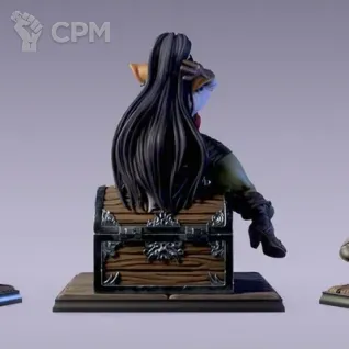 Описание картинки Гоблинша пиратка Angy The Goblin 1-24 масштаб от ChurcHehe 3d print по цене 750руб | Свободный Рынок Миниатюр - СРМ