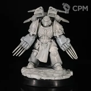 Описание картинки Raven Guard Captain with Jump Pack, Original Conversion миниатюра по вселенной warhammer 4 от KoofWorkshop по цене 1 500руб | Свободный Рынок Миниатюр - СРМ