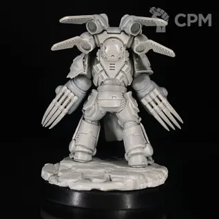 Описание картинки Raven Guard Captain with Jump Pack, Original Conversion миниатюра по вселенной warhammer 4 от KoofWorkshop по цене 1 500руб | Свободный Рынок Миниатюр - СРМ