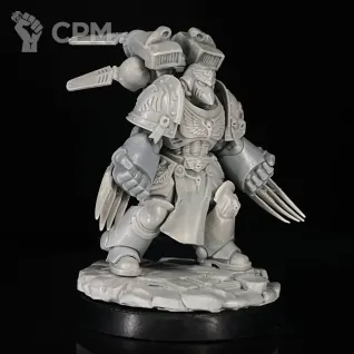 Описание картинки Raven Guard Captain with Jump Pack, Original Conversion миниатюра по вселенной warhammer 4 от KoofWorkshop по цене 1 500руб | Свободный Рынок Миниатюр - СРМ