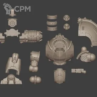 Описание картинки Миниатюра Warhammer 40000 - Дредноут модели Сатурнин (Альт скульпт) от BMAtech по цене 2 500руб | Свободный Рынок Миниатюр - СРМ