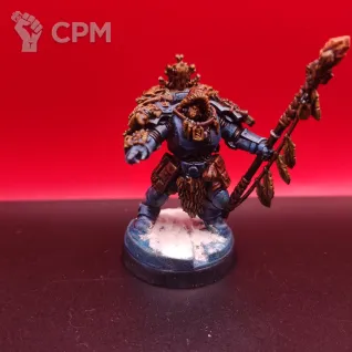 Описание картинки Space Wolves Veteran Scouts — 7 ветеранов + волк, покрашены, SLA 3D печать от Жидкий Пират по цене 8 000руб | Свободный Рынок Миниатюр - СРМ