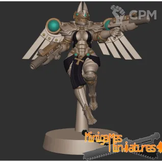 Описание картинки Серафимы Bastet seraphim anime figurines 32мм от ChurcHehe 3d print по цене 900руб | Свободный Рынок Миниатюр - СРМ