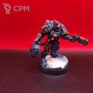 Описание картинки Space Wolves Veteran Scouts — 7 ветеранов + волк, покрашены, SLA 3D печать от Жидкий Пират по цене 8 000руб | Свободный Рынок Миниатюр - СРМ