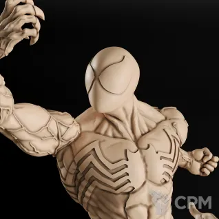 Описание картинки Symbiote Spider Man Фигурка (Marvel) от GAS3TXD  по цене 5 900руб | Свободный Рынок Миниатюр - СРМ