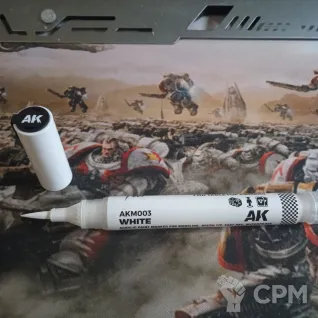 Описание картинки Акриловый маркер с кистью AK Interactive Playmarkers - White AK М003 от OldWhale  по цене 450руб | Свободный Рынок Миниатюр - СРМ