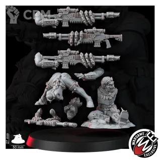 Описание картинки RENEGADES OF PAIN MEAT STAND SNIPER Снайпер Ренегатов. от WastelandMiniatures по цене 380руб | Свободный Рынок Миниатюр - СРМ