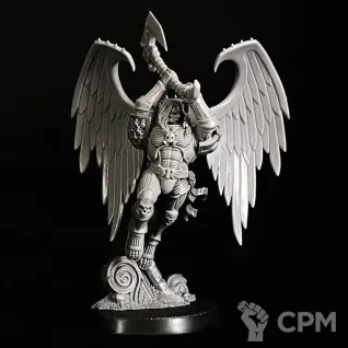Описание картинки Astorath the Grim Blood angels миниатюра по вселенной warhammer 40000 от KoofWorkshop по цене 1 500руб | Свободный Рынок Миниатюр - СРМ