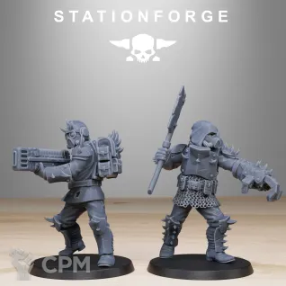 Описание картинки + Corrupted Guard Infantry Builder Kit + от WastelandMiniatures по цене 1 540руб | Свободный Рынок Миниатюр - СРМ