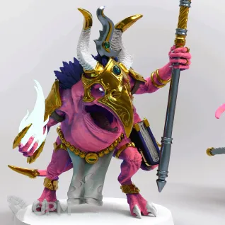 Описание картинки Fluxmaster, Herald of Tzeentch on Disc от Магазин Альфария по цене 350руб | Свободный Рынок Миниатюр - СРМ