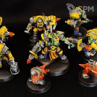 Описание картинки Kill Team: Wrecka Krew (comics style) от RobinGrib по цене 10 000руб | Свободный Рынок Миниатюр - СРМ