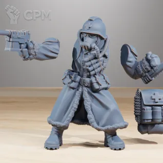 Описание картинки Вальхалльские Ледяные Воины Valhallan Ice Warriors от Подземный человек по цене 1 145руб | Свободный Рынок Миниатюр - СРМ