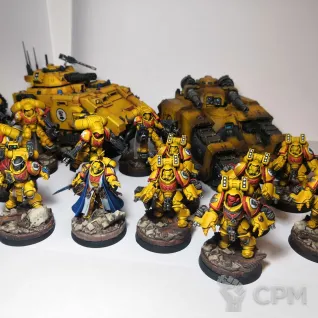 Описание картинки Primaris Aggressors (6) - Imperial fists от Brushsinger по цене 18 743руб | Свободный Рынок Миниатюр - СРМ
