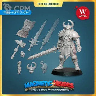Описание картинки The Black Oath Knight от Артель W по цене 1 300руб | Свободный Рынок Миниатюр - СРМ