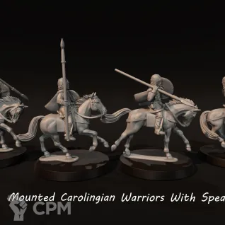 Описание картинки Mounted Carolingians от Manufactorum76 по цене 2 000руб | Свободный Рынок Миниатюр - СРМ