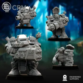 Описание картинки Leagues of Votann Heavy Squad от Barduck Miniatures по цене 635руб | Свободный Рынок Миниатюр - СРМ