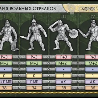 Описание картинки Гладиаторы - Битвы Fantasy от Кот и Ворон по цене 200руб | Свободный Рынок Миниатюр - СРМ