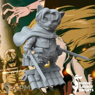 Описание картинки Леви | Коллекционная миниатюра 70 мм от Blood Carrot Knights по цене 1 350руб | Свободный Рынок Миниатюр - СРМ