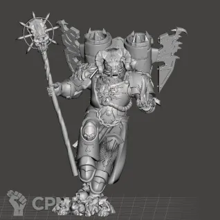 Описание картинки Джампак для сорка или лорда / CSM Warp Jump pack от 3Д печать миниатюр по цене 174руб | Свободный Рынок Миниатюр - СРМ
