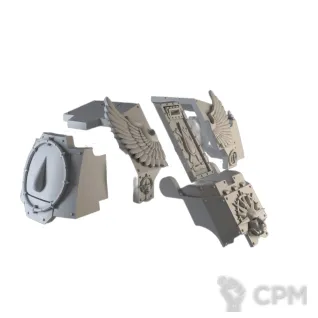 Описание картинки Blood Angel Dreadnought Upgrade Pack от 3Д печать миниатюр по цене 479руб | Свободный Рынок Миниатюр - СРМ