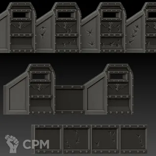 Описание картинки Defence line set от WebWay 3D по цене 1 330руб | Свободный Рынок Миниатюр - СРМ