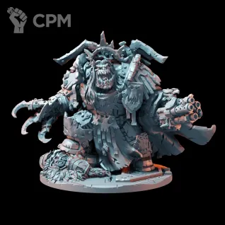 Описание картинки Emperork of Orkkind. Орк Император. альтернативный Ghazghkull Thraka. от Подземный человек по цене 1 360руб | Свободный Рынок Миниатюр - СРМ