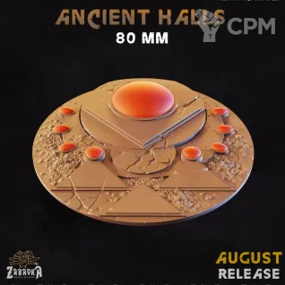 Описание картинки Ancient Halls Base 80мм от 3Д-Печка по цене 200руб | Свободный Рынок Миниатюр - СРМ