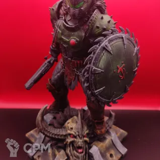Описание картинки Doom Slayer / Палач Рока — Doom The Dark Ages от Жидкий Пират по цене 11 000руб | Свободный Рынок Миниатюр - СРМ