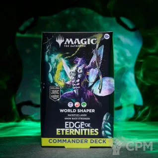 Описание картинки Колоды Commander MTG Edge of Eterneties World Shaper на английском языке от Дауран по цене 6 000руб | Свободный Рынок Миниатюр - СРМ