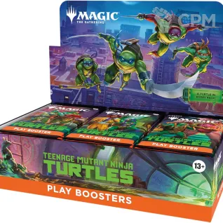 Описание картинки Дисплей play бустеров выпуска MTG Teenage Mutant Ninja Turtles на английском языке от Дауран по цене 16 000руб | Свободный Рынок Миниатюр - СРМ