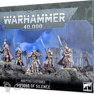 Описание картинки Набор миниатюр Warhammer 40000 Adeptus Custodes Sisters of Silence от Дауран по цене 5 000руб | Свободный Рынок Миниатюр - СРМ