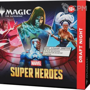 Описание картинки Draft night bundle выпуска Magic: The Gathering Marvel Super Heroes на английском языке от Дауран по цене 12 000руб | Свободный Рынок Миниатюр - СРМ