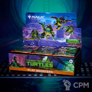 Описание картинки Дисплей play бустеров выпуска MTG Teenage Mutant Ninja Turtles на английском языке от Дауран по цене 16 000руб | Свободный Рынок Миниатюр - СРМ