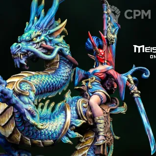 Описание картинки Meishen on Yalong Dragon от Manufactorum76 по цене 700руб | Свободный Рынок Миниатюр - СРМ