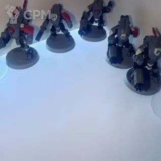 Описание картинки Stealth Battlesuits от Amelio по цене 3 000руб | Свободный Рынок Миниатюр - СРМ