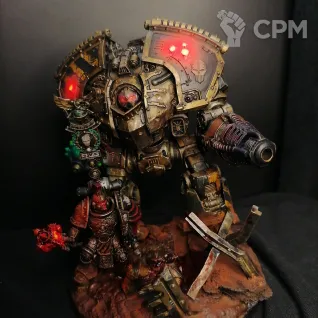 Описание картинки Dreadnought Saturnine and centurion Iron Warriors от @Avdohaprint по цене 6 000руб | Свободный Рынок Миниатюр - СРМ