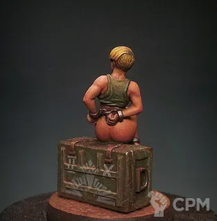 Описание картинки chained girl sitting on ammo box от Brother Vinni по цене 656руб | Свободный Рынок Миниатюр - СРМ