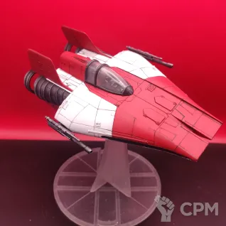 Описание картинки Star Wars — A-Wing / истребитель Rebel Alliance / полный покрас / SLA от Жидкий Пират по цене 6 490руб | Свободный Рынок Миниатюр - СРМ