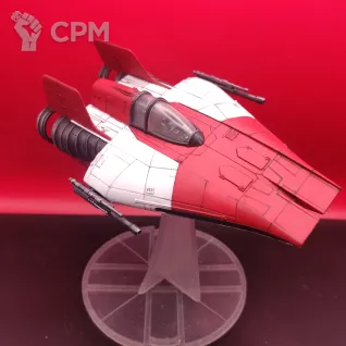 Описание картинки Star Wars — A-Wing / истребитель Rebel Alliance / полный покрас / SLA от Жидкий Пират по цене 6 490руб | Свободный Рынок Миниатюр - СРМ