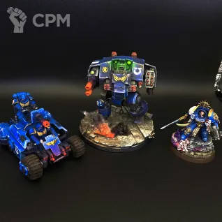 Описание картинки Ultramarines. Небольшая группа от WarBoss  по цене 100руб | Свободный Рынок Миниатюр - СРМ