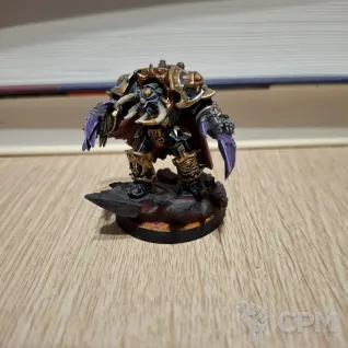 Описание картинки Chaos lord in terminator armour от Sarvus по цене 1 500руб | Свободный Рынок Миниатюр - СРМ